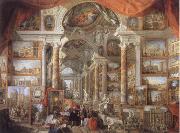 Giovanni Paolo Pannini Picture Gallery with views of Modern Rome oil painting on canvas